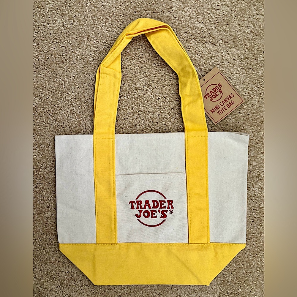 Trader Joe's Mini Tote Bag [Yellow]
